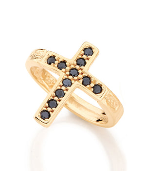 GOLD RING WITH ZIRCONIA
