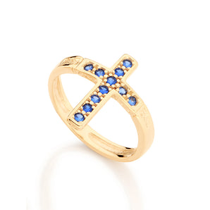 GOLD RING WITH ZIRCONIA