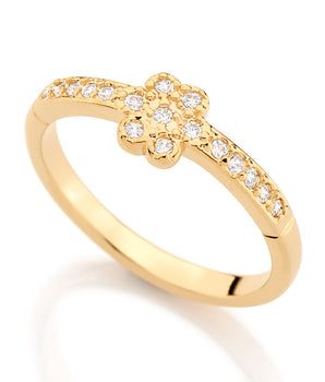 GOLD RING WITH ZIRCONIA