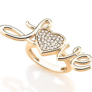 GOLD RING WITH ZIRCONIA