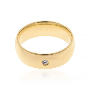GOLD RING WITH ZIRCONIA