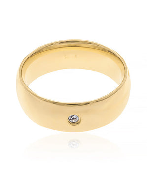GOLD RING WITH ZIRCONIA