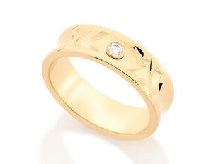 GOLD RING WITH ZIRCONIA