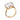GOLD SOLITARY RING WITH ZIRCONIA