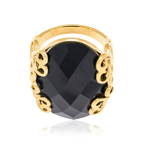 GOLD RING WITH STONE