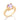 GOLD RING WITH CRYSTAL