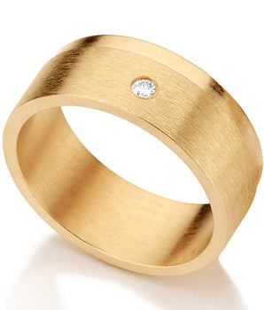 GOLD RING WITH CRYSTAL