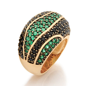 GOLD RING WITH ZIRCONIA