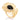 GOLD RING WITH ZIRCONIA AND STONE
