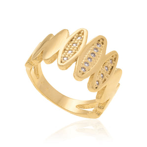 GOLD RING WITH ZIRCONIA