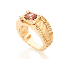 MEN'S GOLD NURSING STONE RING