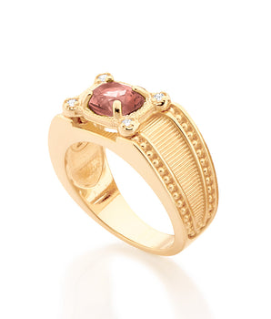 MEN'S GOLD NURSING STONE RING