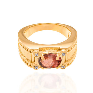 MEN'S GOLD NURSING STONE RING