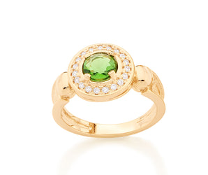 GOLD LAW STONE RING