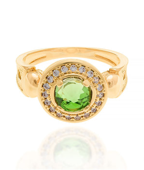 GOLD LAW STONE RING