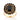 GOLD RING WITH CRYSTAL AND STONE