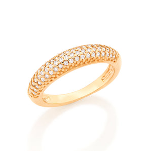 GOLD RING WITH ZIRCONIA