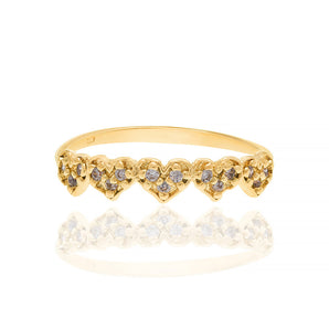 GOLD RING WITH ZIRCONIA