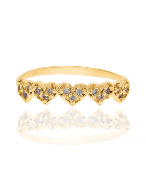 GOLD RING WITH ZIRCONIA