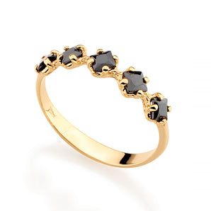 GOLD RING WITH ZIRCONIA