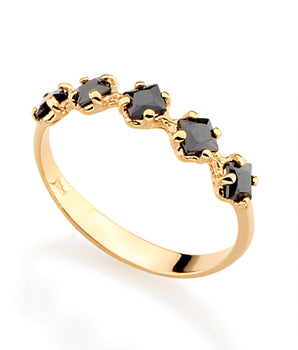 GOLD RING WITH ZIRCONIA