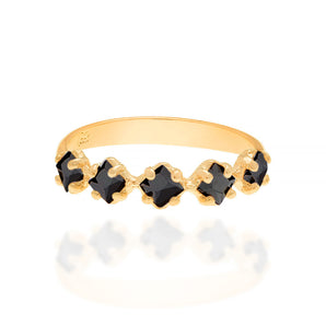 GOLD RING WITH ZIRCONIA