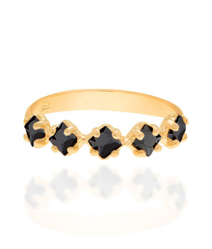 GOLD RING WITH ZIRCONIA