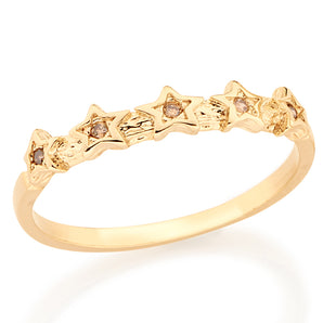GOLD RING WITH ZIRCONIA