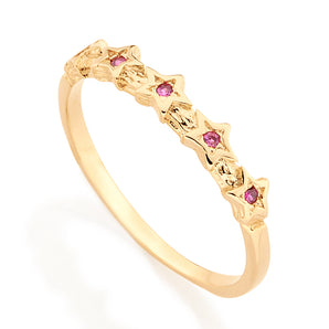 GOLD RING WITH ZIRCONIA