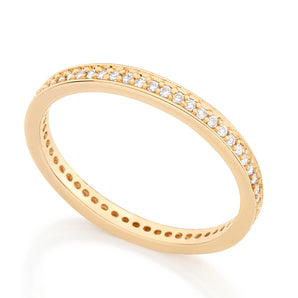 GOLD RING WITH ZIRCONIA