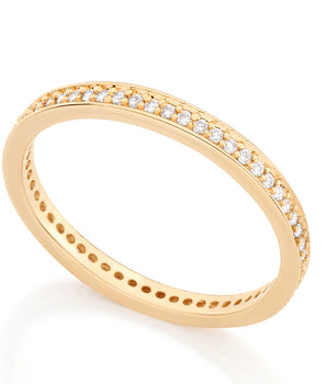 GOLD RING WITH ZIRCONIA