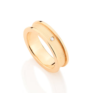 GOLD RING WITH ZIRCONIA