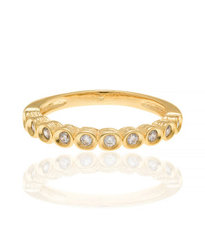 GOLD RING WITH ZIRCONIA
