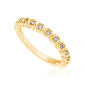 GOLD RING WITH ZIRCONIA