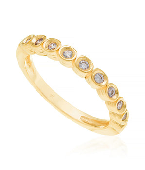 GOLD RING WITH ZIRCONIA