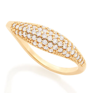 GOLD RING WITH ZIRCONIA