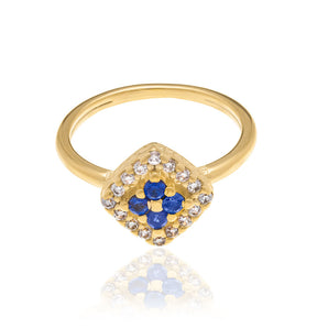 GOLD RING WITH ZIRCONIA