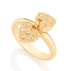 GOLD RING WITH ZIRCONIA