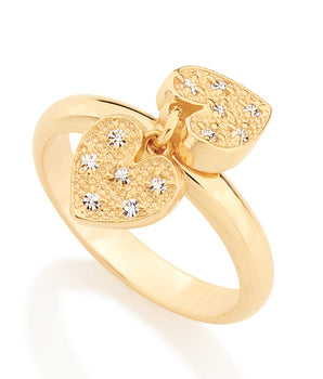 GOLD RING WITH ZIRCONIA