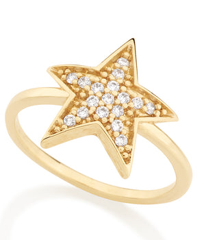 GOLD RING WITH ZIRCONIA