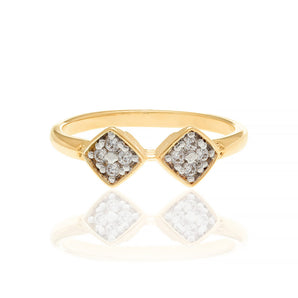 GOLD RING WITH ZIRCONIA