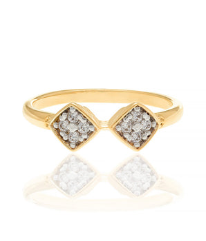 GOLD RING WITH ZIRCONIA