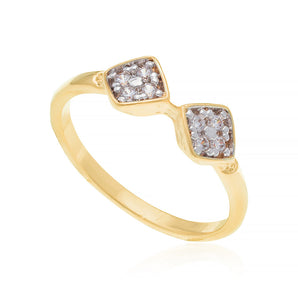 GOLD RING WITH ZIRCONIA