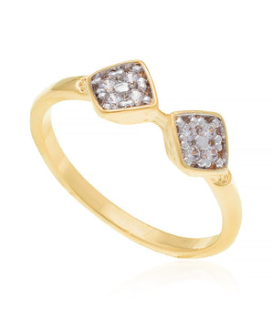 GOLD RING WITH ZIRCONIA