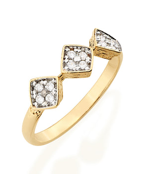 GOLD RING WITH ZIRCONIA