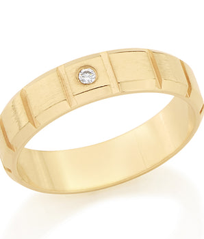GOLD RING WITH ZIRCONIA