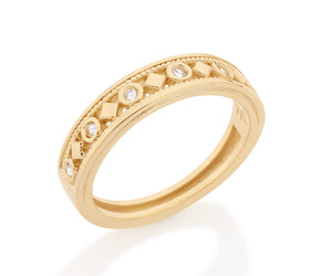 GOLD RING WITH ZIRCONIA