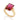 GOLD RING WITH CRYSTAL