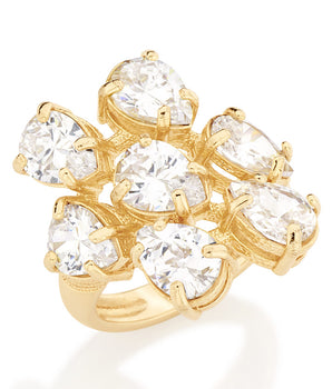 GOLD RING WITH ZIRCONIA
