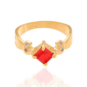 GOLD ADMINISTRATION STONE RING